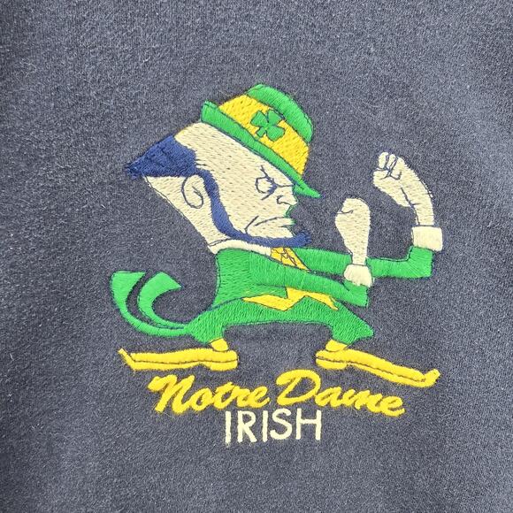 Vintage Notre Dame Sweatshirt Mens Large Fighting Irish Team Edition Apparel 90s - Picture 4 of 12